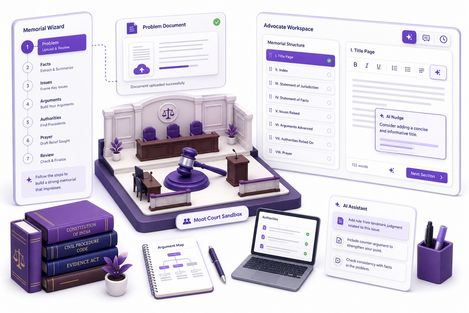 MootForge memorial sandbox for moot court